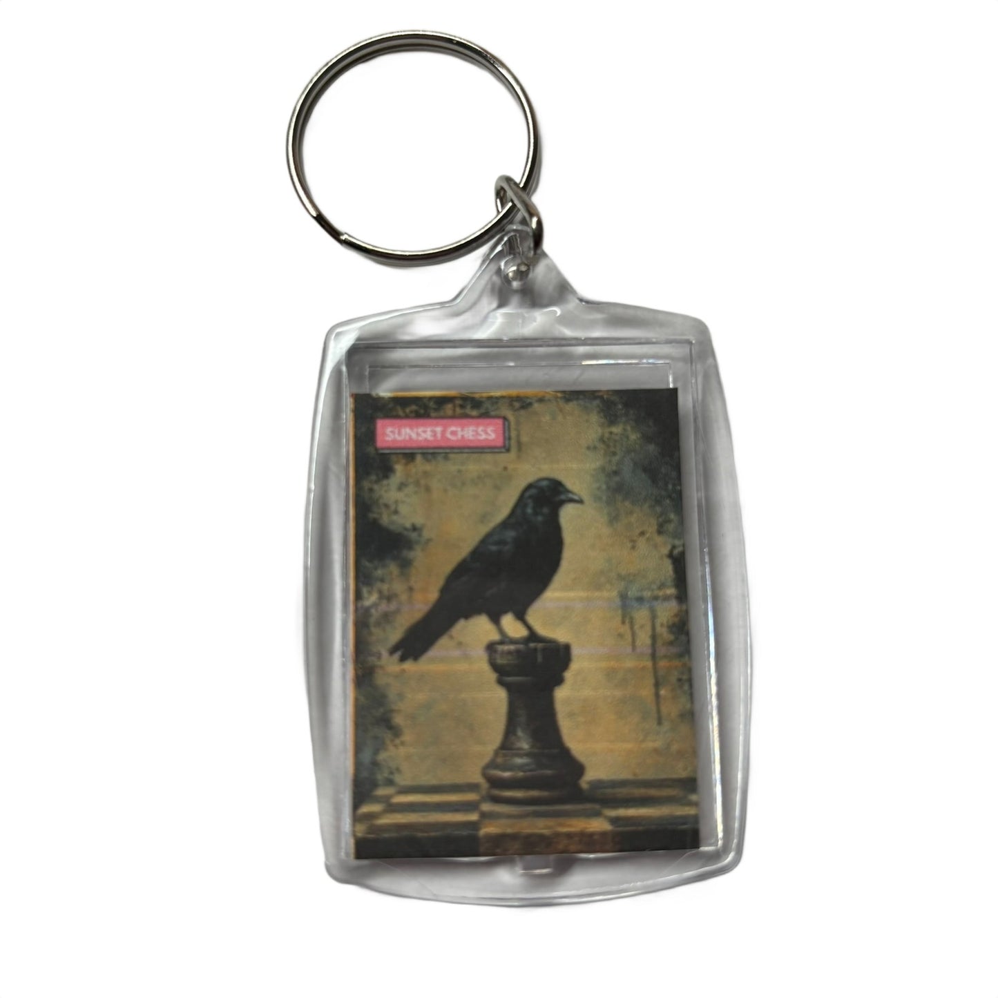Raven Rook - Chess  Photo Keychain