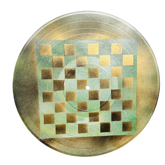 Golden Green Breeze - Vinyl Chess Board