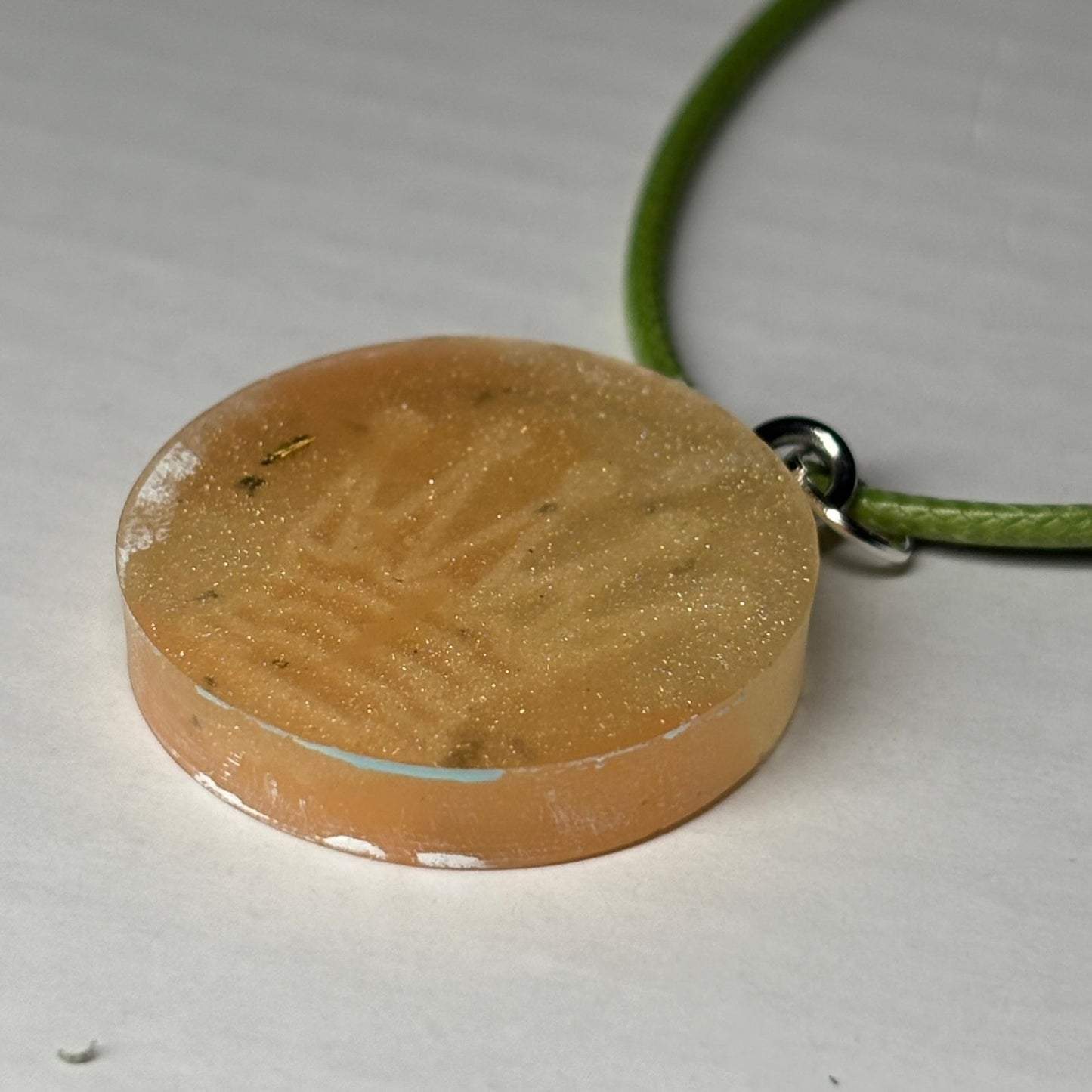 Sunny Yellow - Handmade Resin Chess Necklace