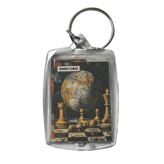 Planet Backdrop - Chess  Photo Keychain