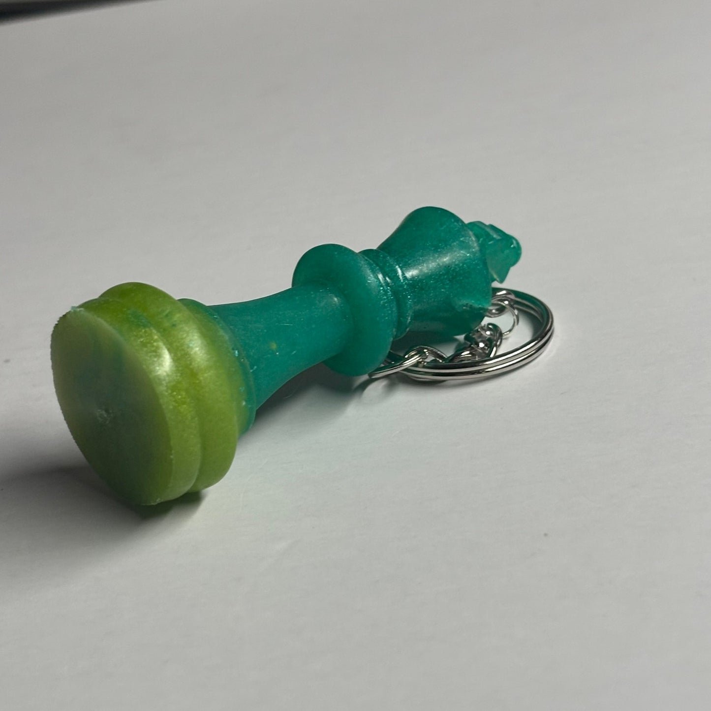 Green King - Handmade Resin Keychain