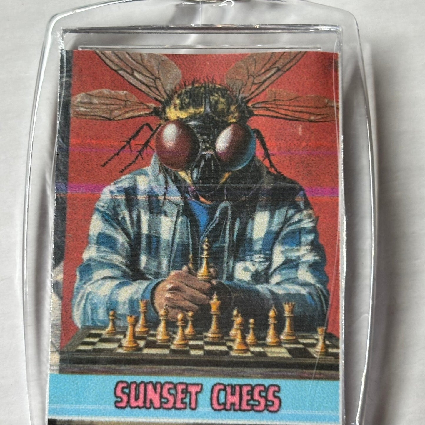 Fly Man - Chess  Photo Keychain