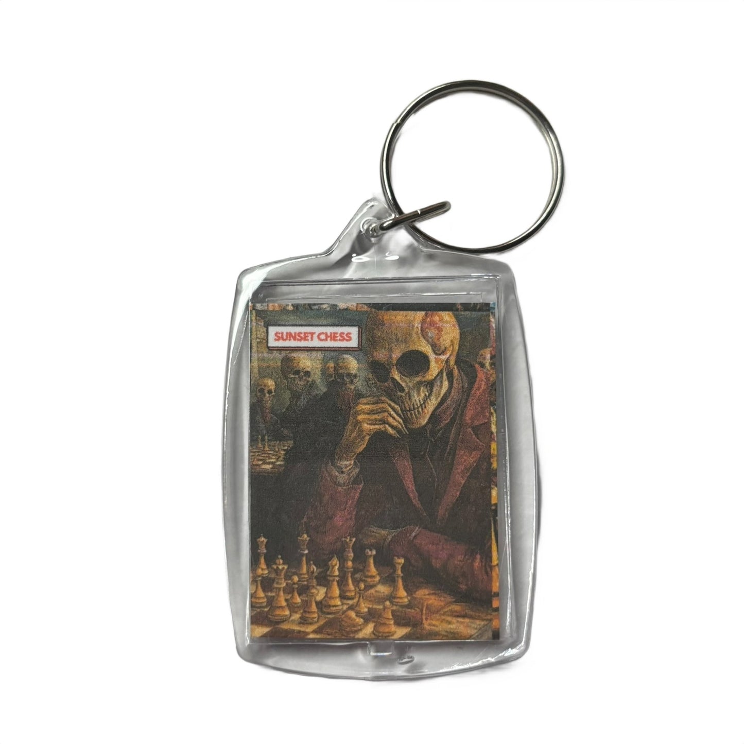 Rouge Skeleton - Chess  Photo Keychain