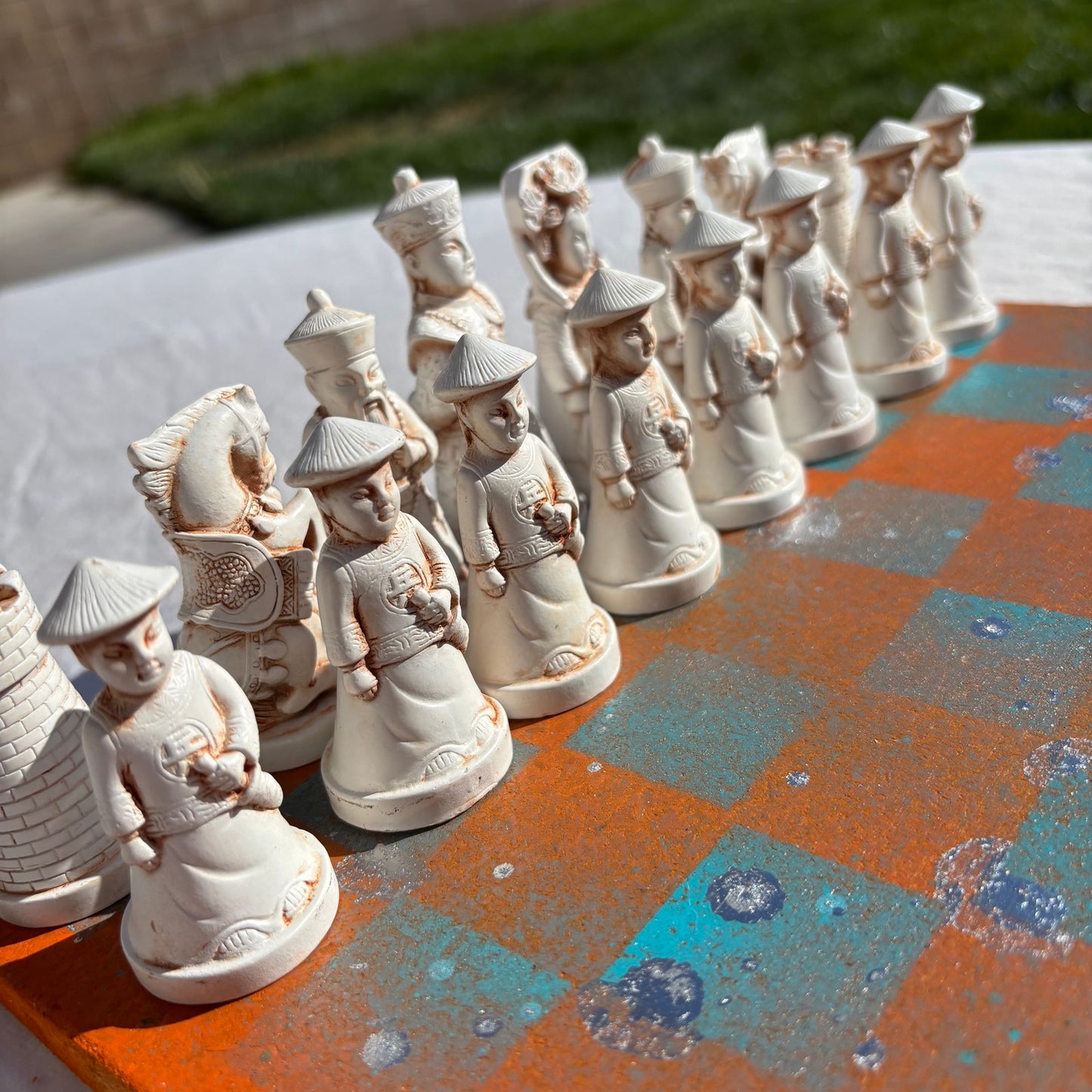 Miami Orange - Chinese Edition Chess Set