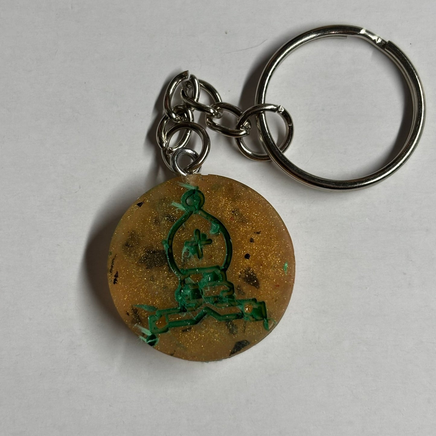 Royal Yellow Bishop - Handmade Resin Keychain