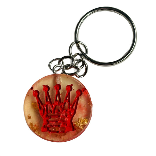 Yellow Fire Queen - Handmade Resin Keychain