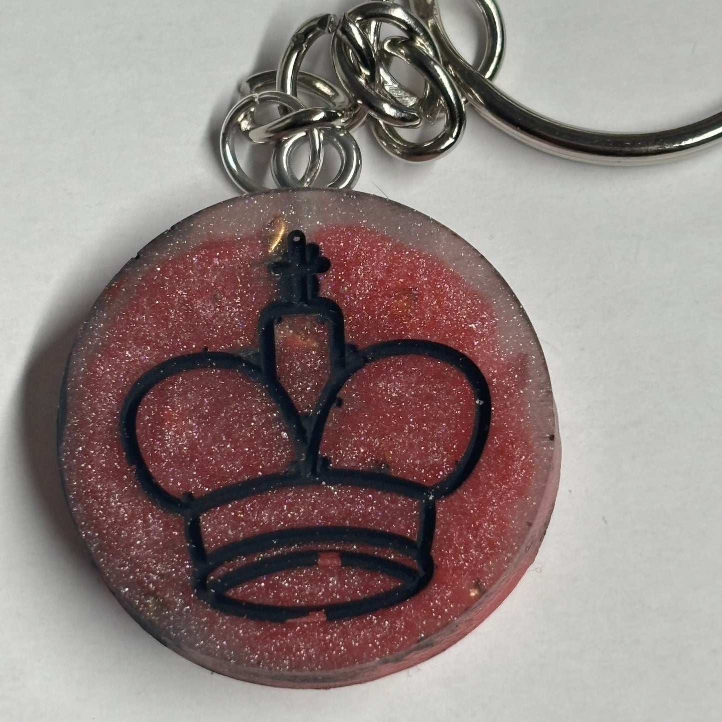 Red Mist King - Handmade Resin Keychain
