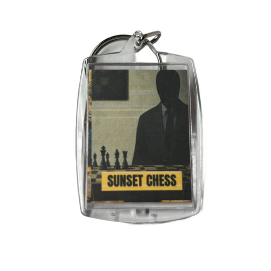 Shadow Man - Chess  Photo Keychain