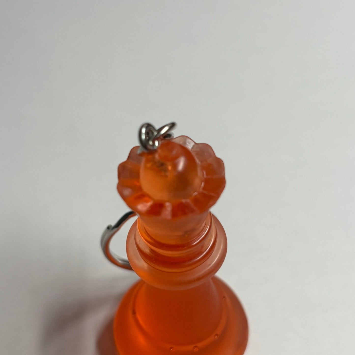 Translucent Orange Queen - Handmade Resin Keychain