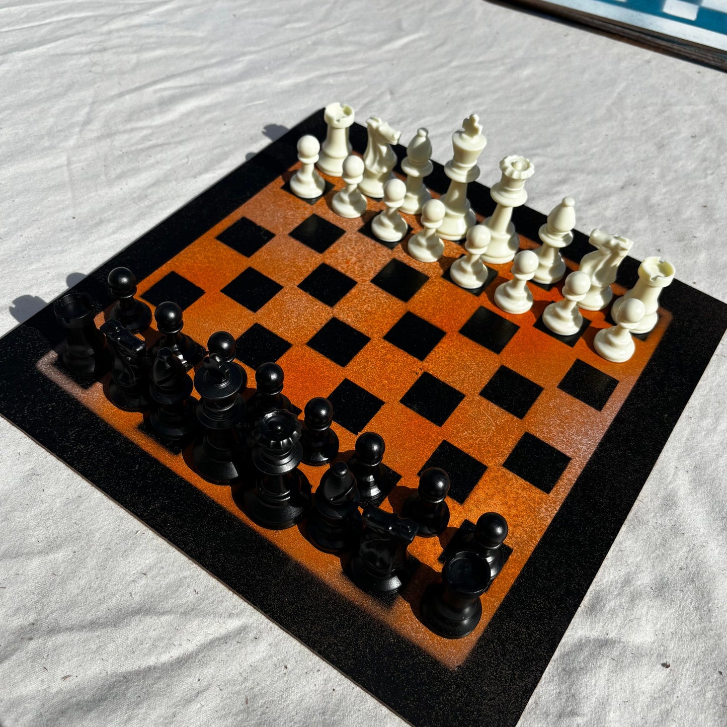 Safari Orange - Painted Chess Set