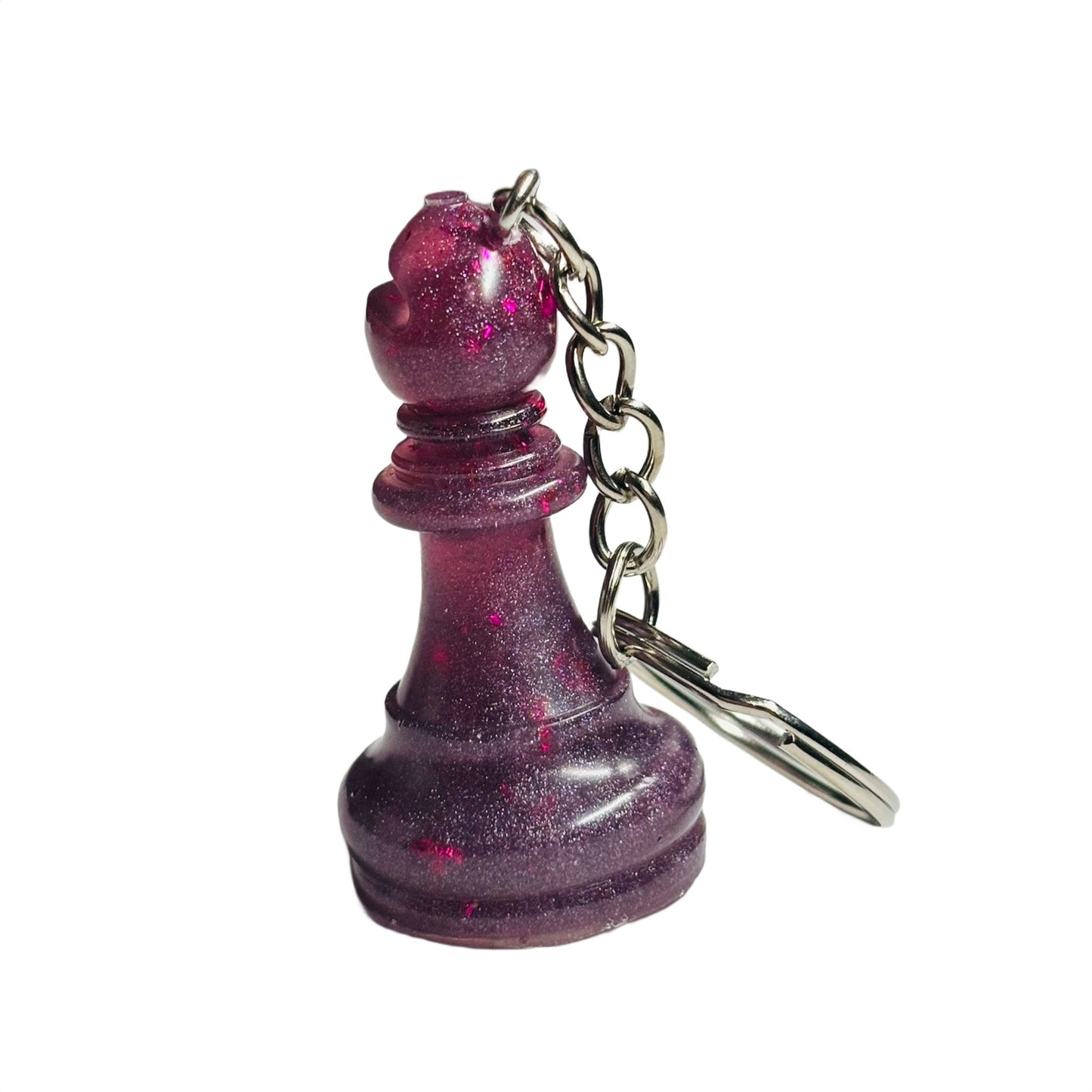 Purple Bishop - Handmade Resin Keychain