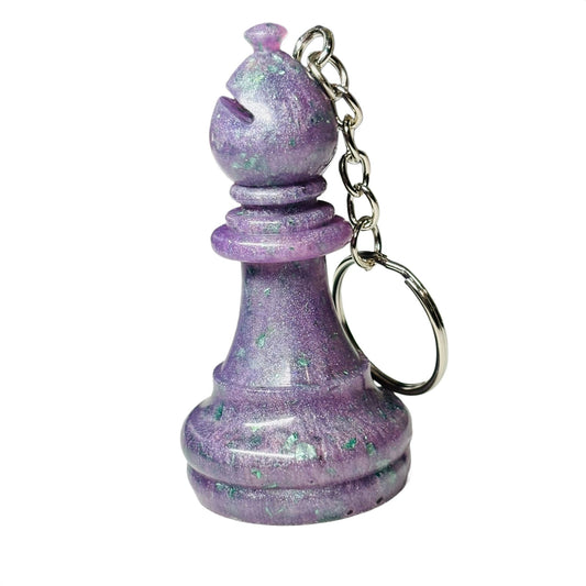 Supreme Purple Bishop - Handmade Resin Keychain - Large Edition