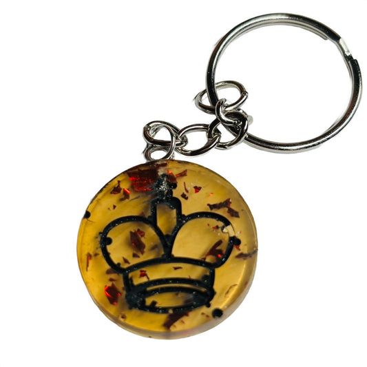 Amber Yellow King - Handmade Resin Keychain