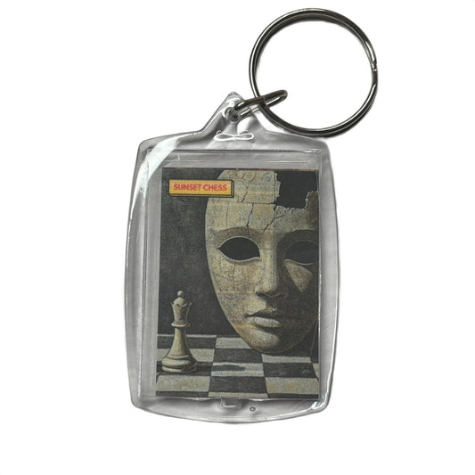 Broken Face - Chess  Photo Keychain