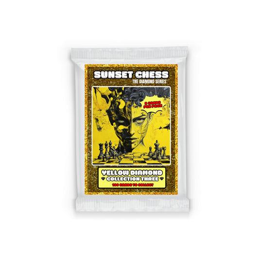 Yellow Diamond Part 3 - Sunset Chess Scrapbook Card Pack