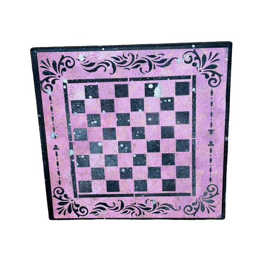 Pink Sublime Symbols - Scrapbook Chess Board