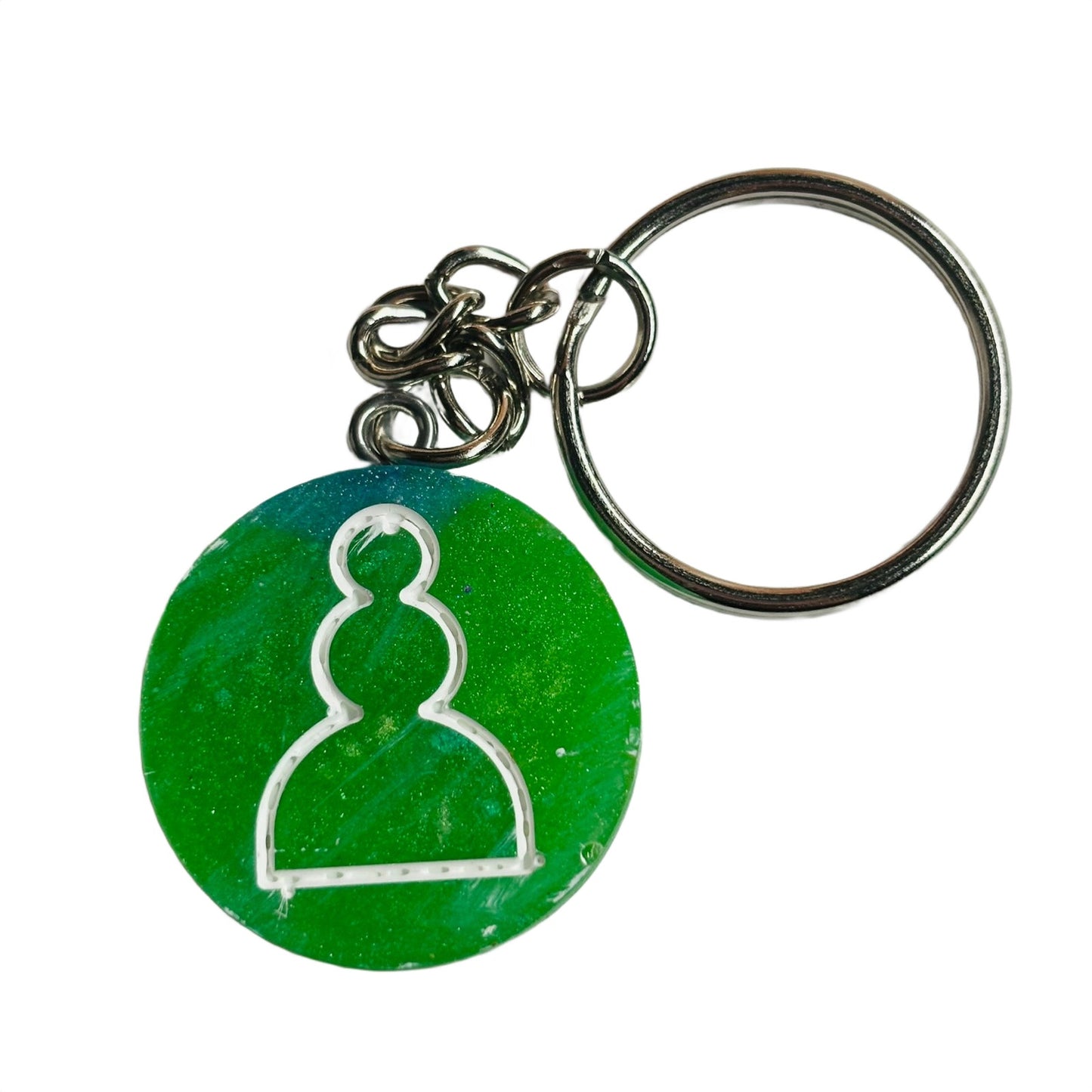 Green Pawn - Handmade Resin Keychain