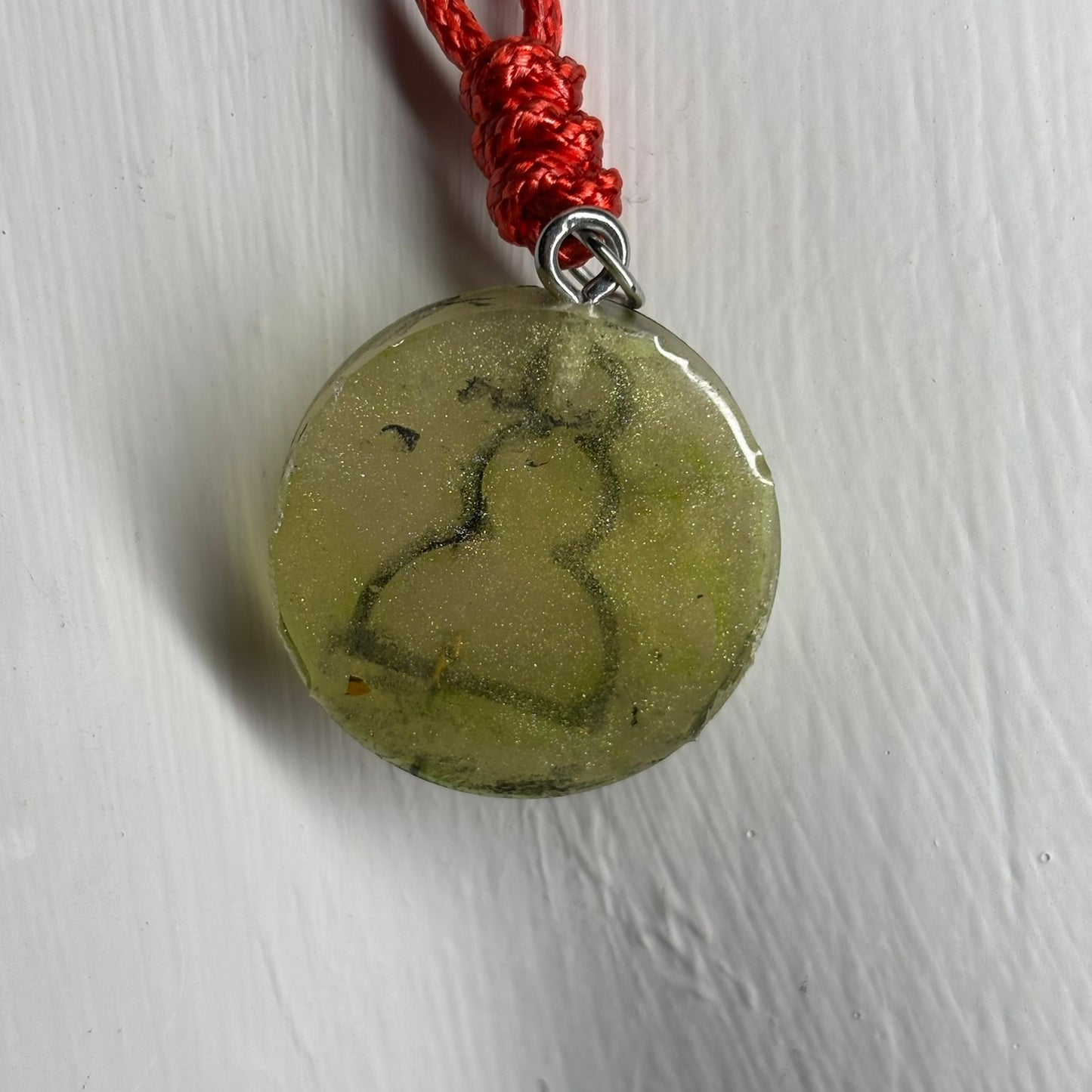 Yellow Pawn - Handmade Resin Chess Necklace