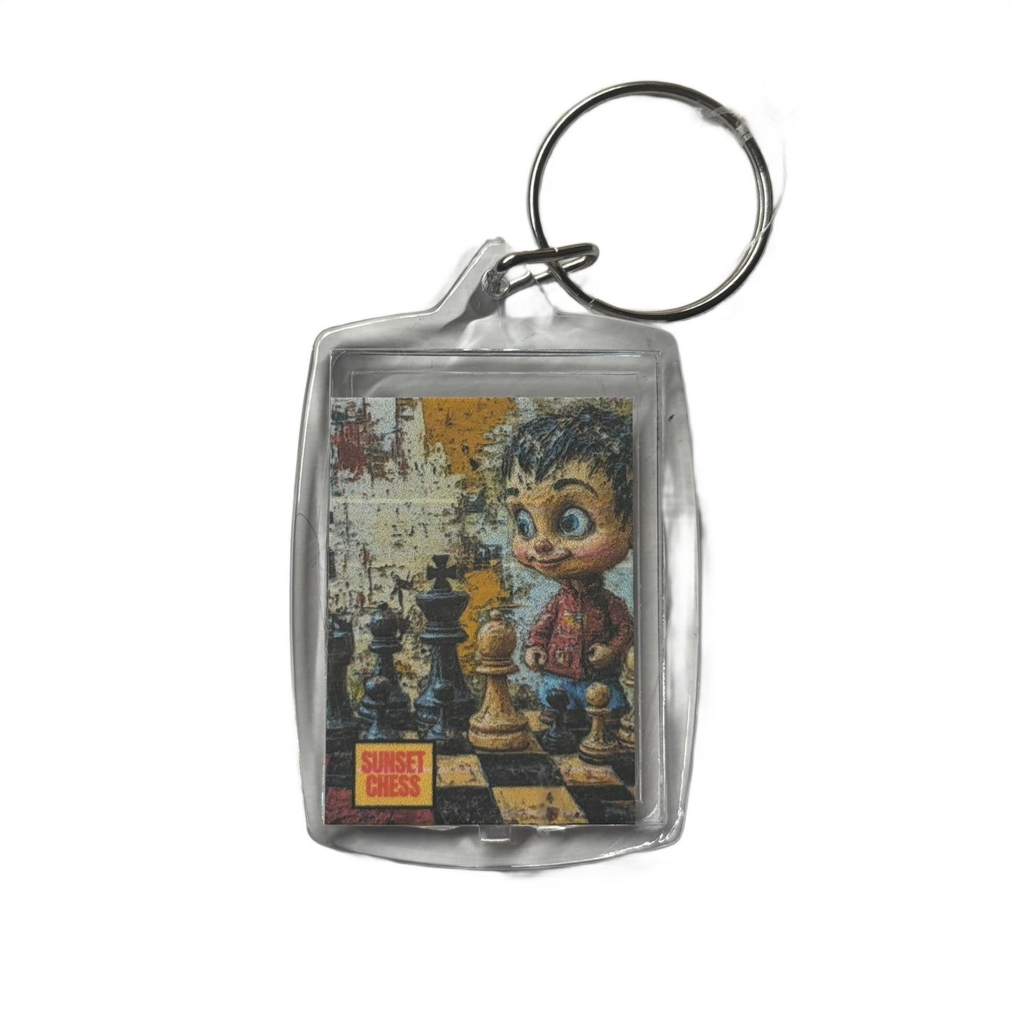 Puppet Boy - Chess  Photo Keychain