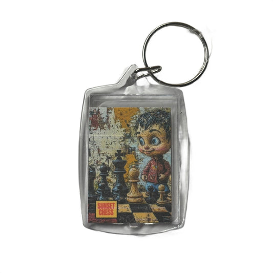 Puppet Boy - Chess  Photo Keychain