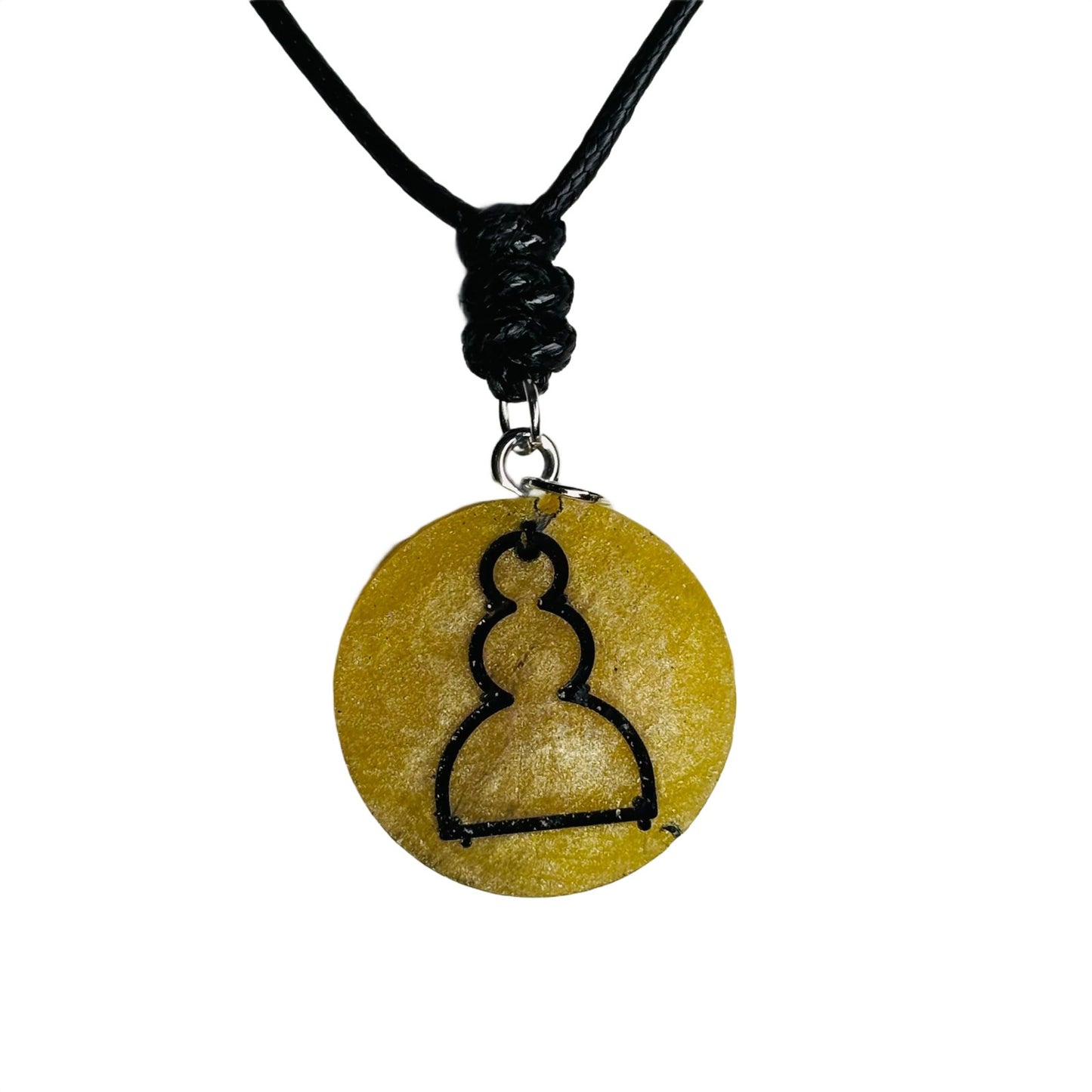 Supreme Yellow Pawn - Handmade Resin Chess Necklace