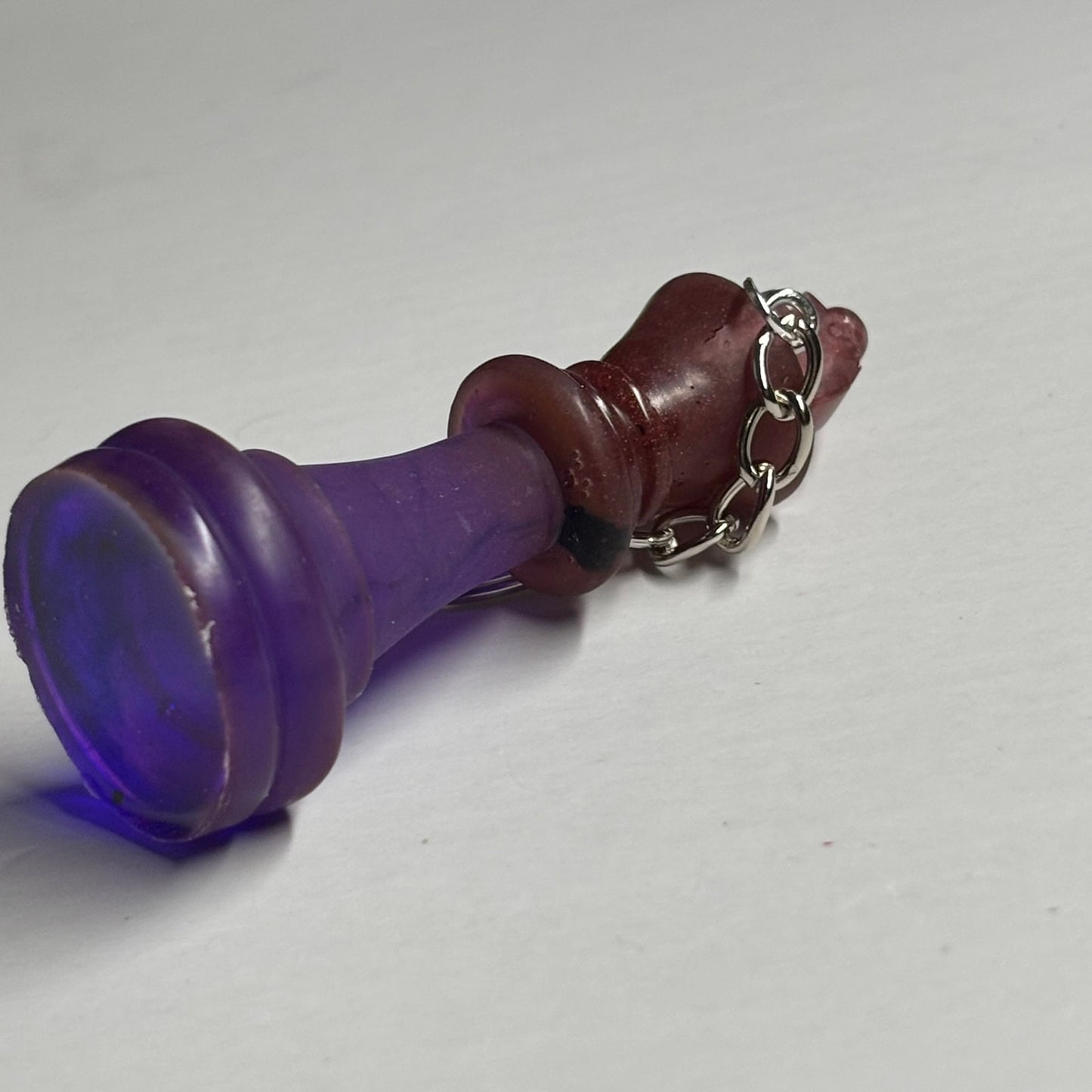 Purple/Red King - Handmade Resin Keychain