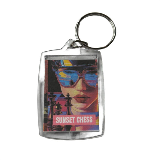 Reflection - Chess  Photo Keychain