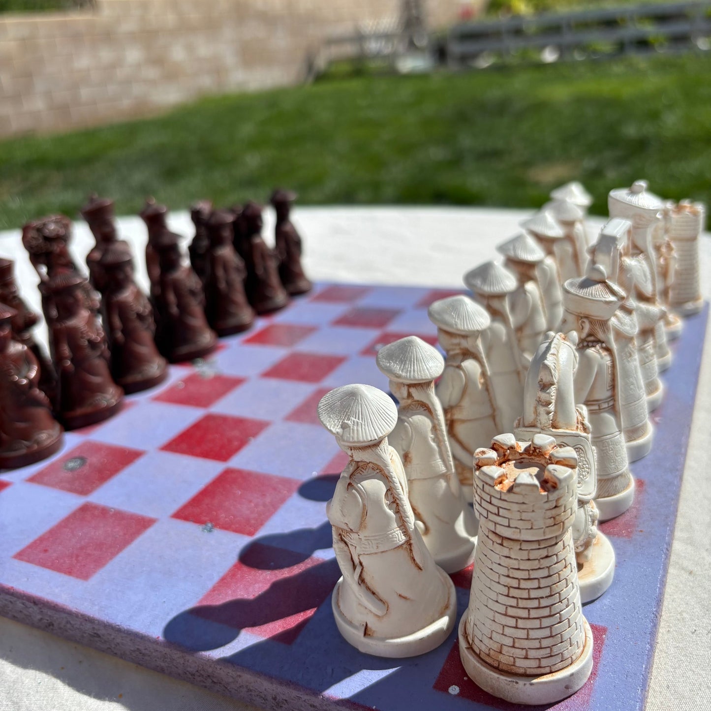 Purple & Red - Chinese Edition Chess Set