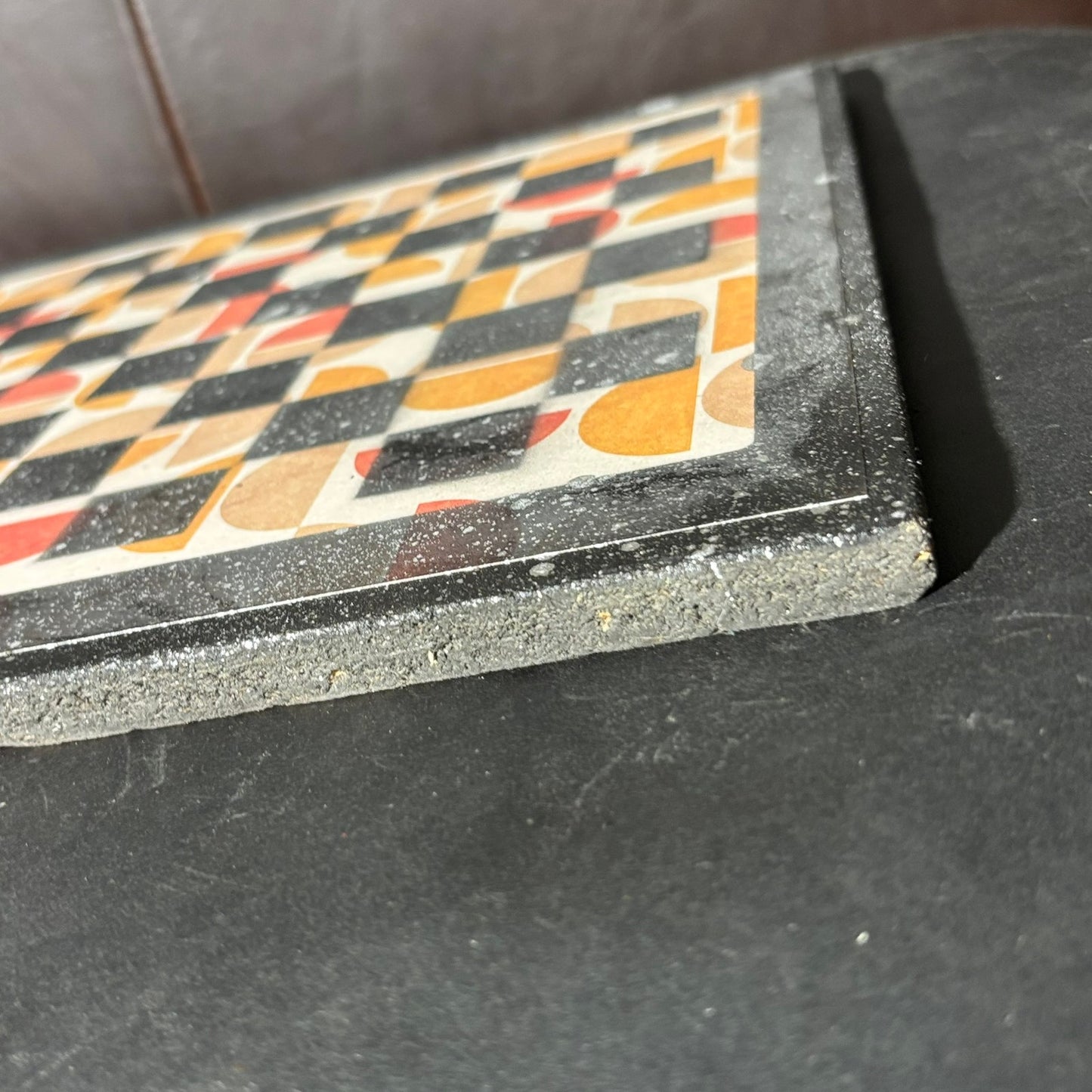 Peach Cream - Scrapbook Chess Board