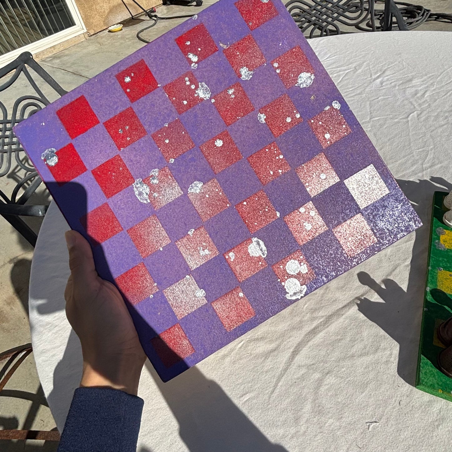 Purple Red Chrome Drip - Chinese Edition Chess Set