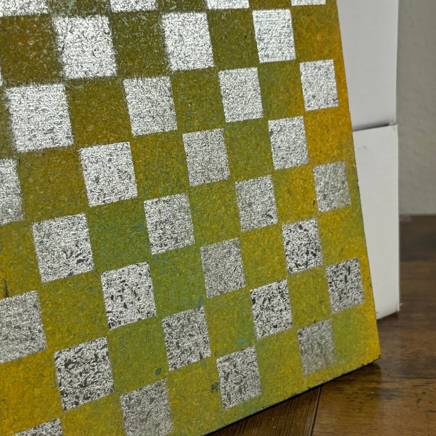 Yellow Chrome - Painted Double Sided Chess Board
