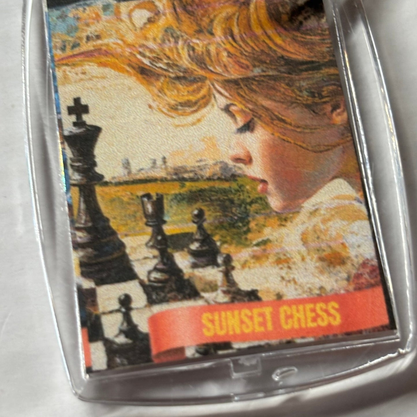 Hair Flip - Chess  Photo Keychain