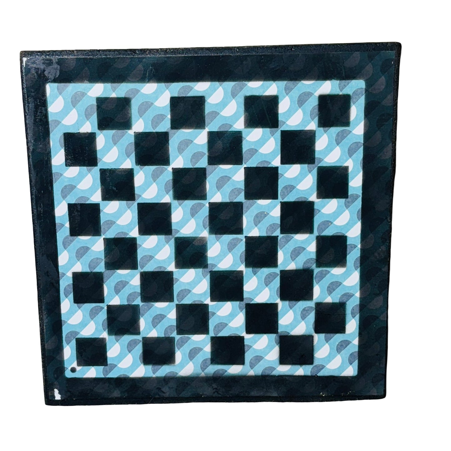 Aqua Green - Scrapbook Chess Board