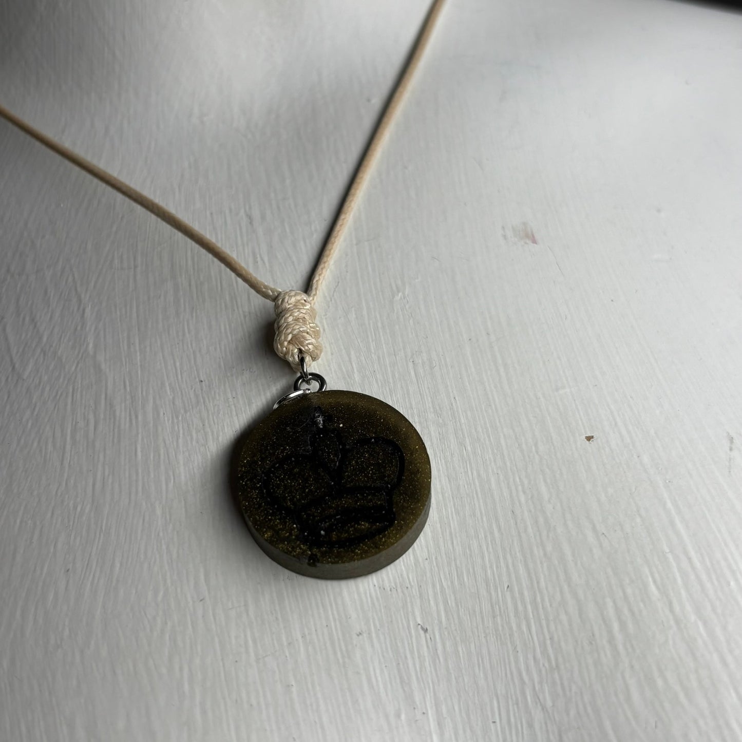 Classic King - Handmade Resin Chess Necklace