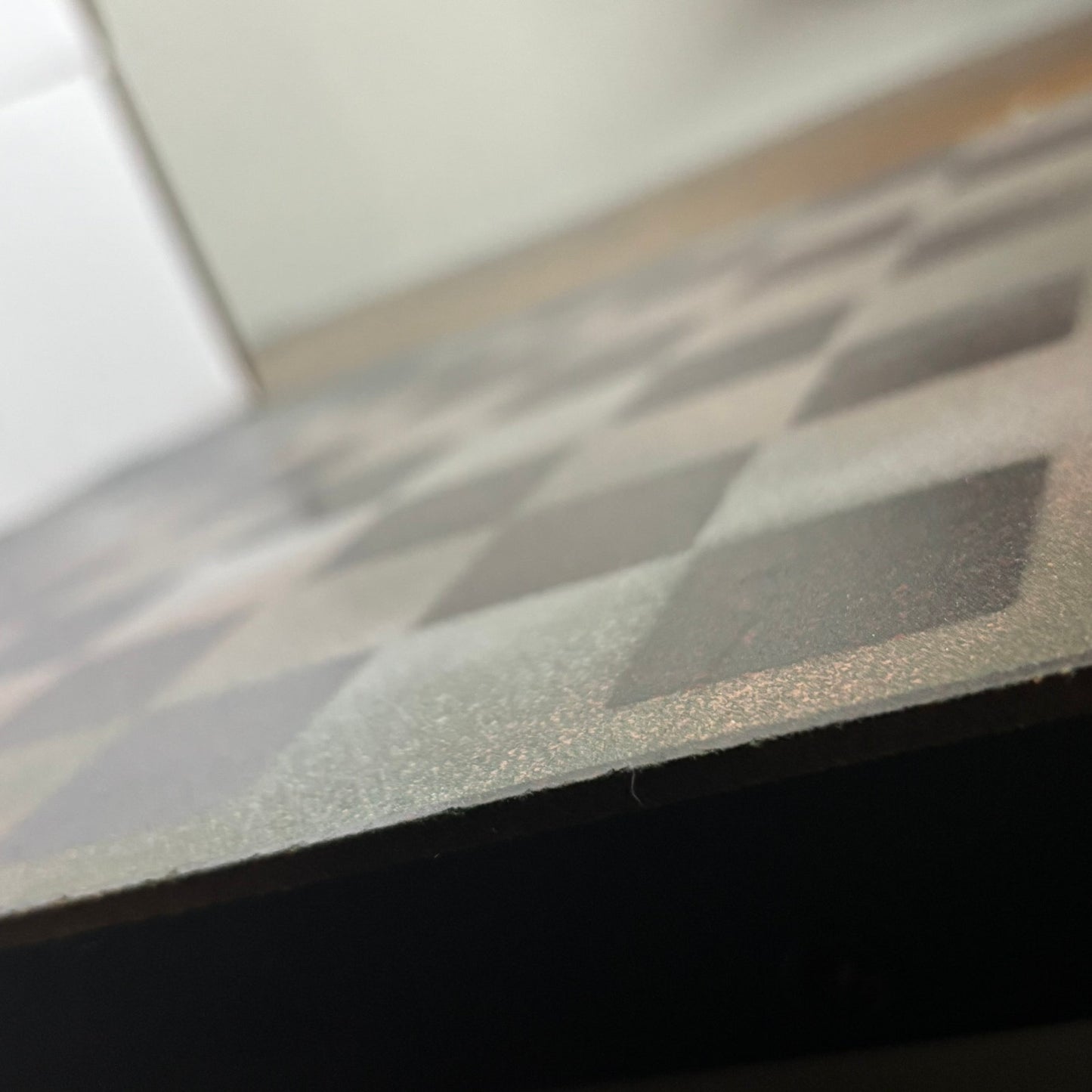 Fading Green - Painted Chess Board