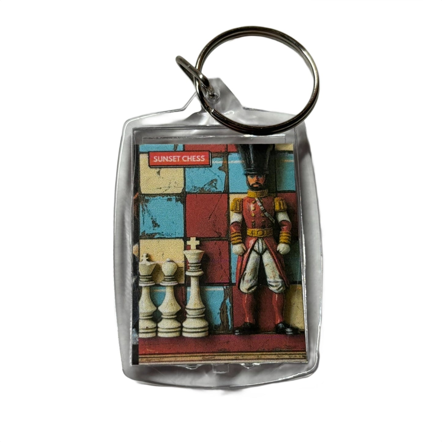 Toy Man - Chess  Photo Keychain