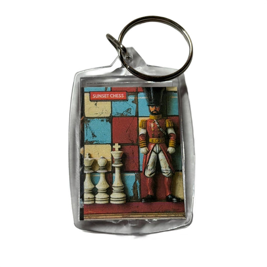 Toy Man - Chess  Photo Keychain