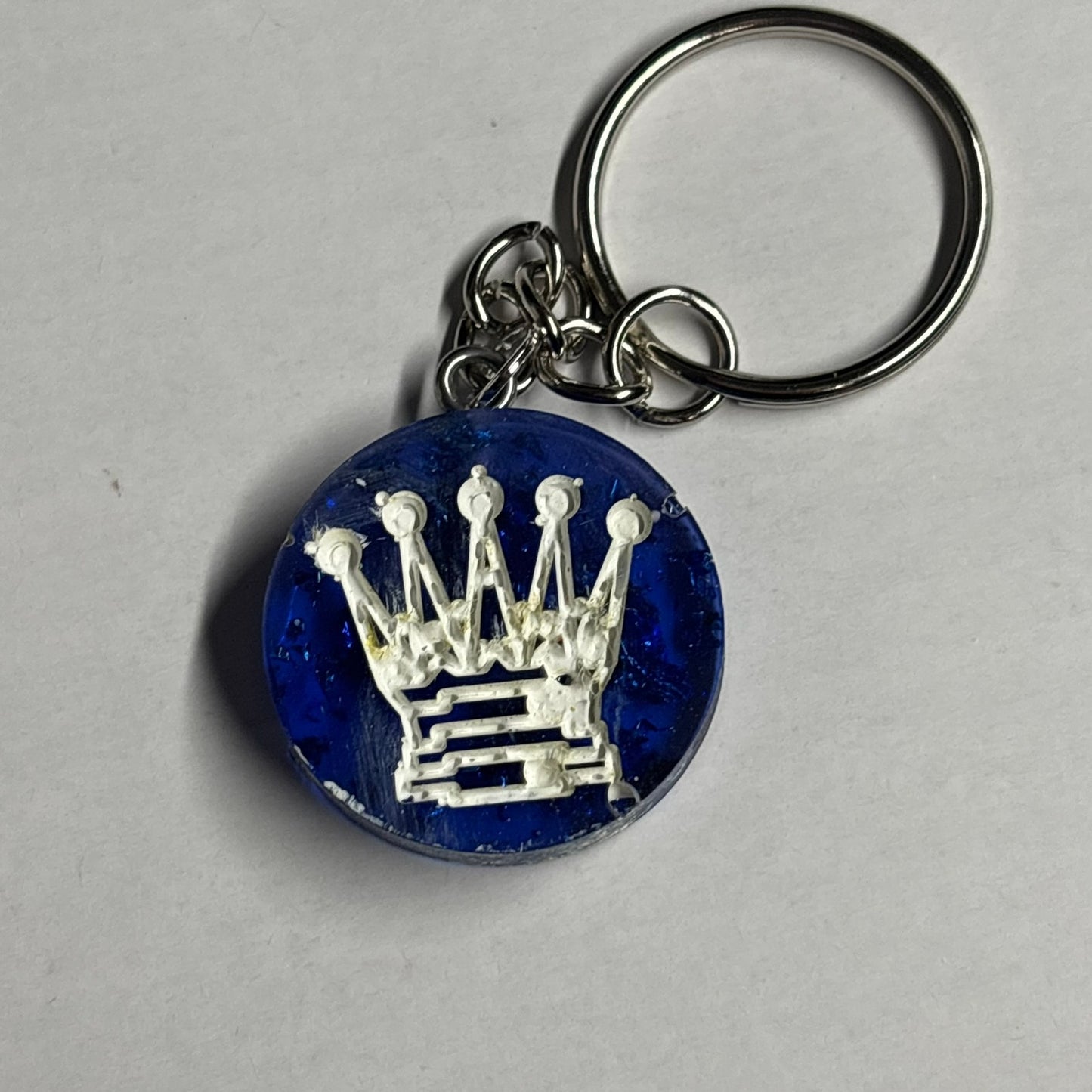 Blue Queen - Handmade Resin Keychain