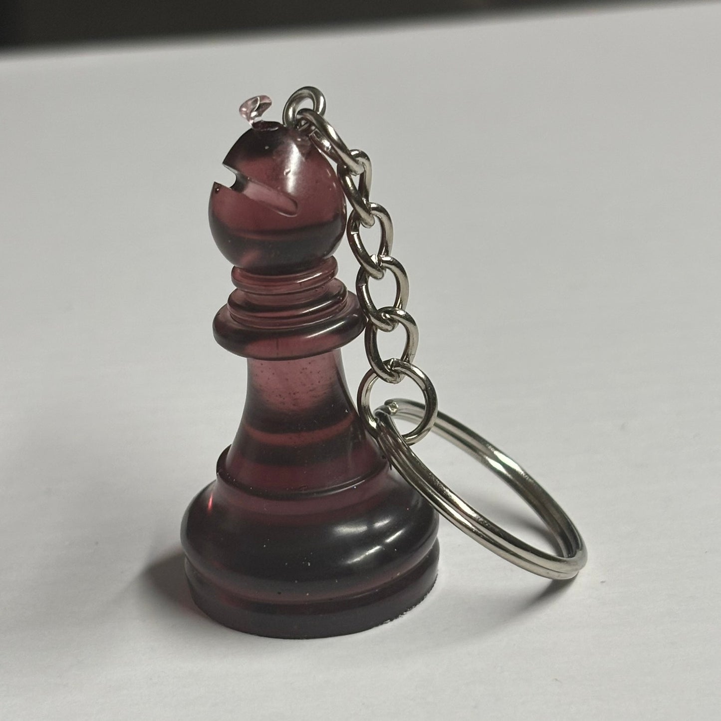 Royal Violet Red Bishop - Handmade Resin Keychain