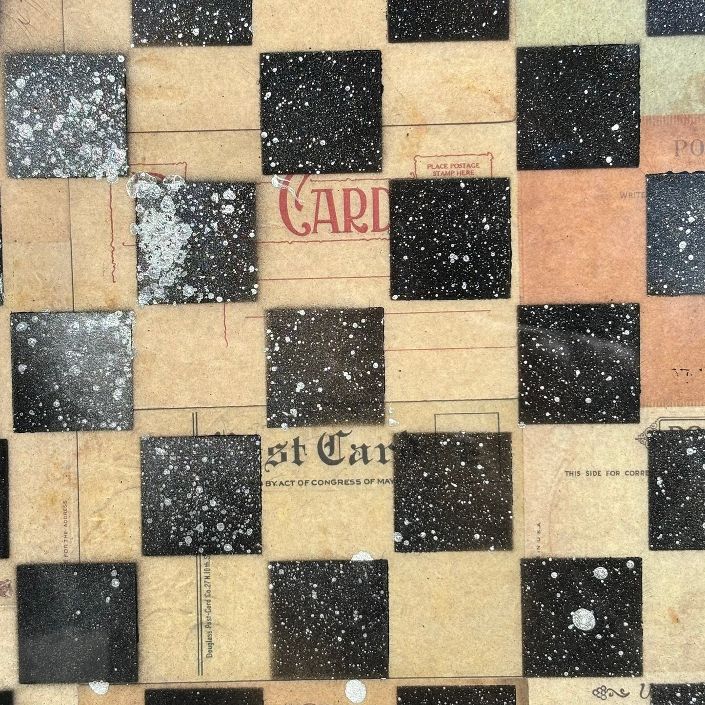 Classic Collage - Resin Coated Chess Board