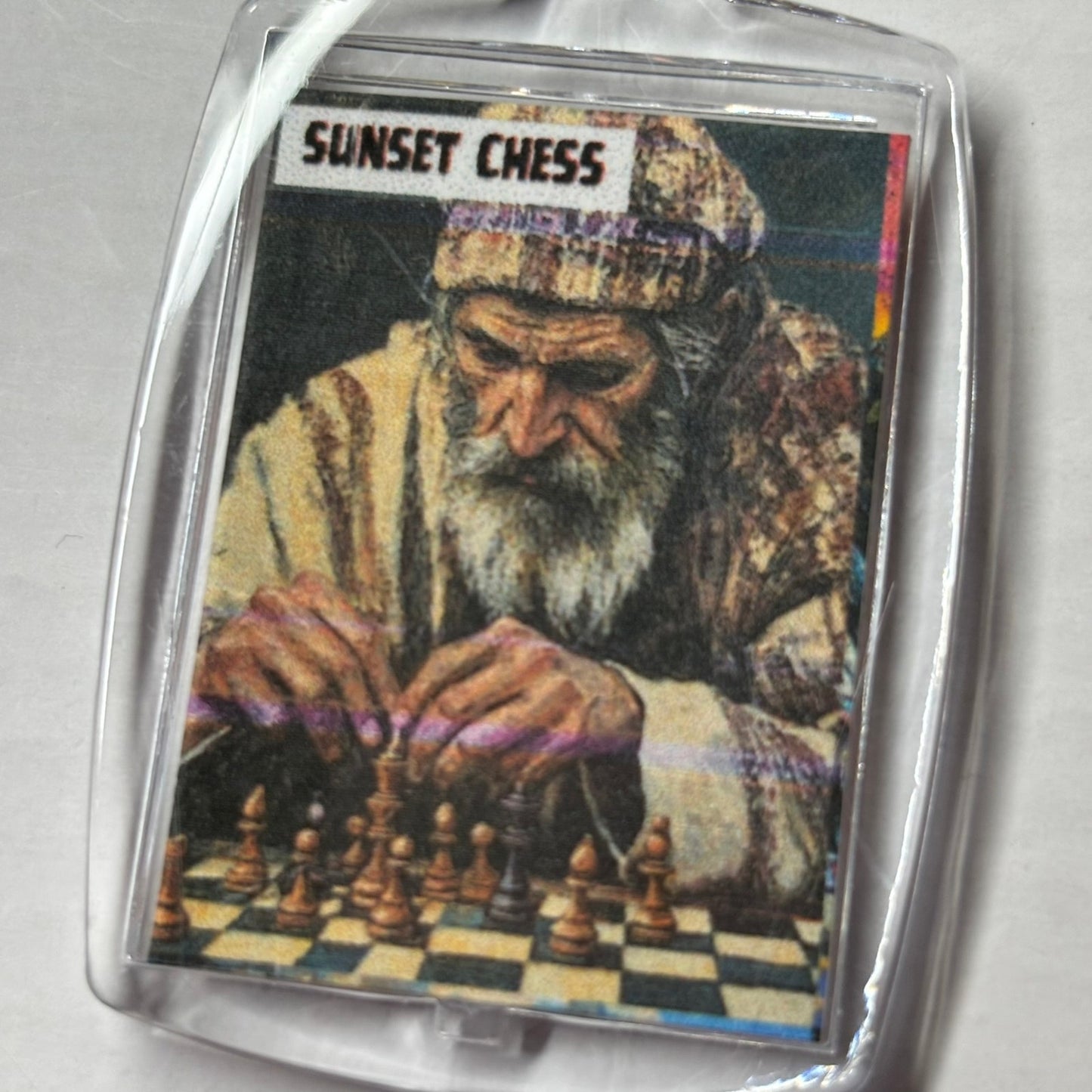 The Elder - Chess  Photo Keychain