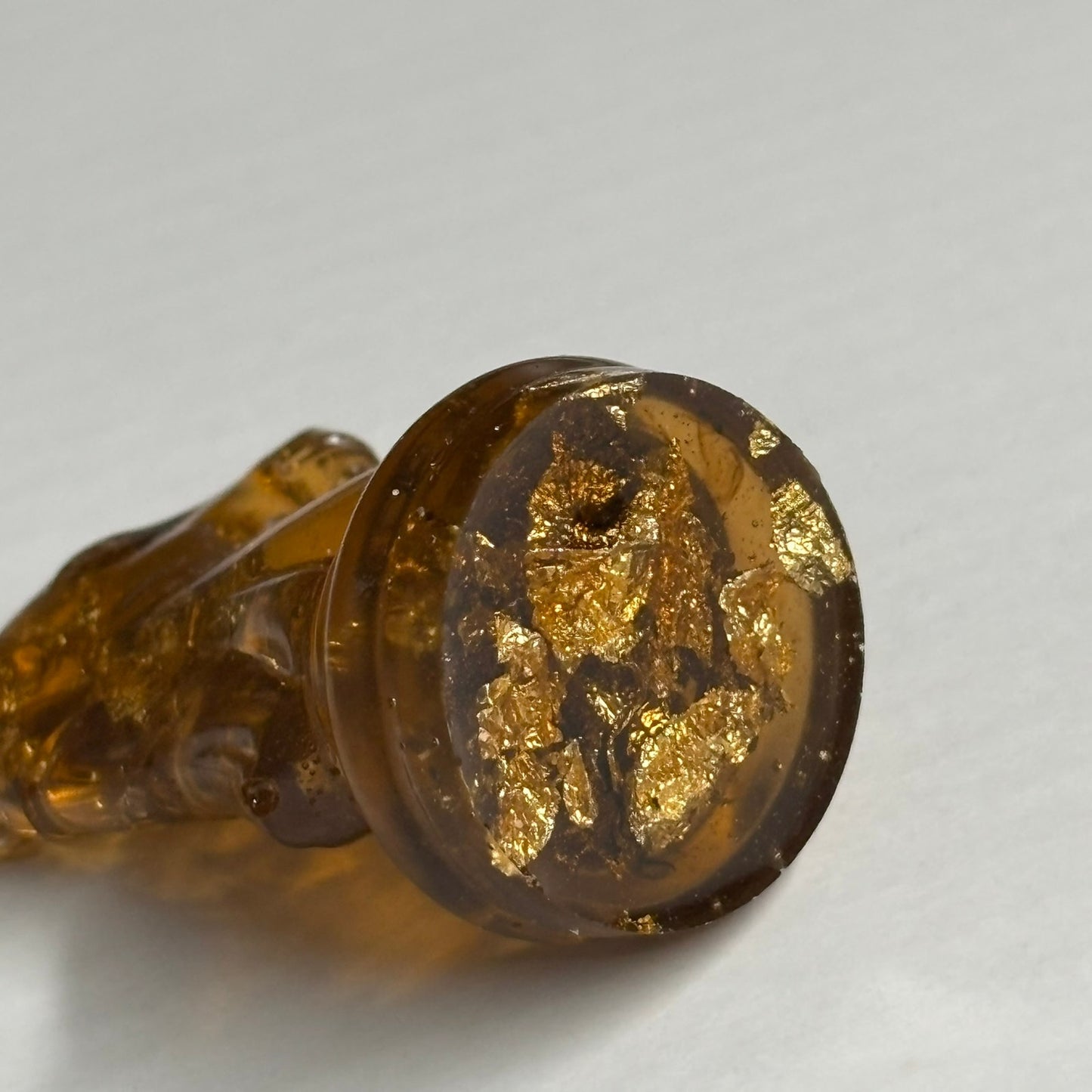 Yellow Amber Knight - Handmade Resin Keychain