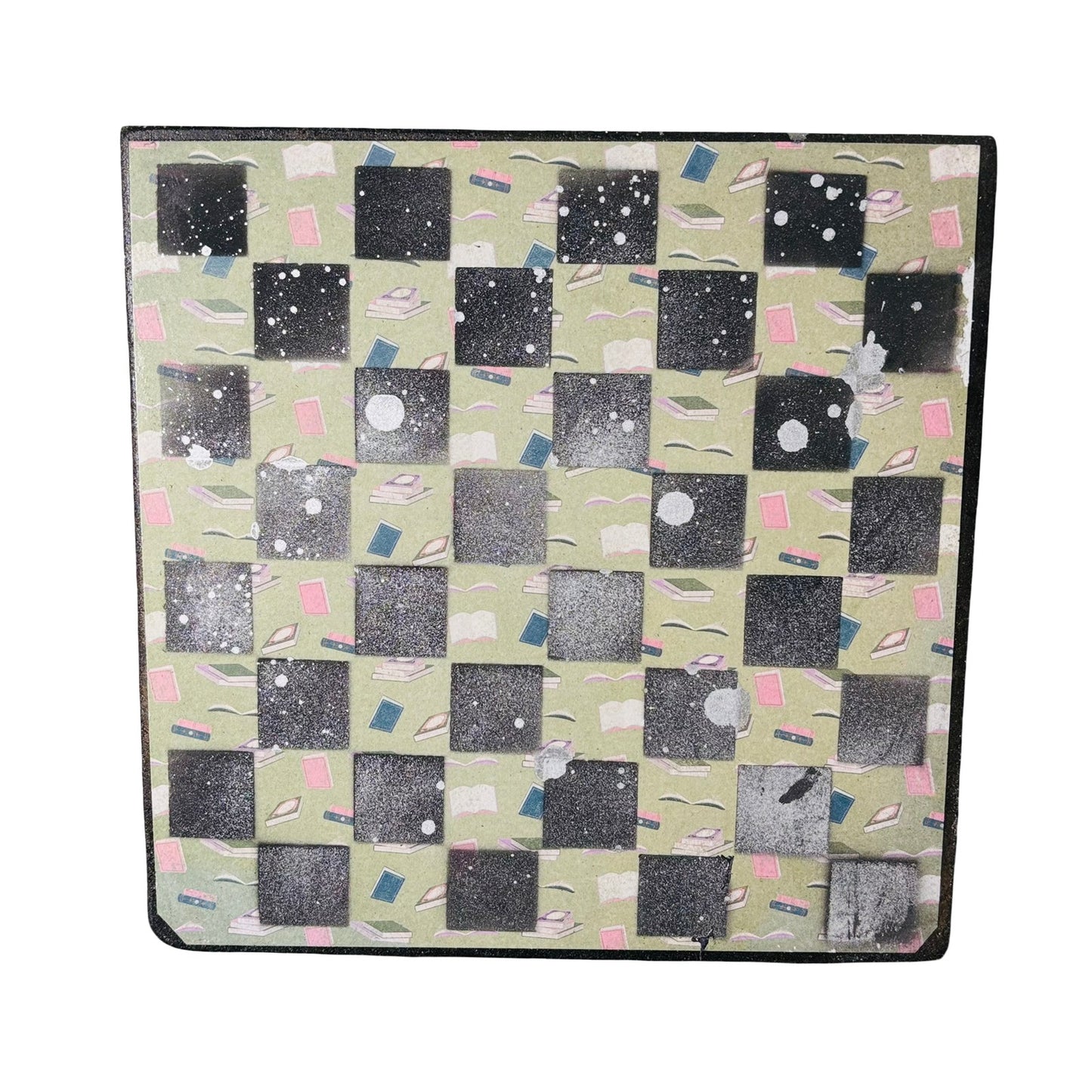 Green Books - Scrapbook Chess Board