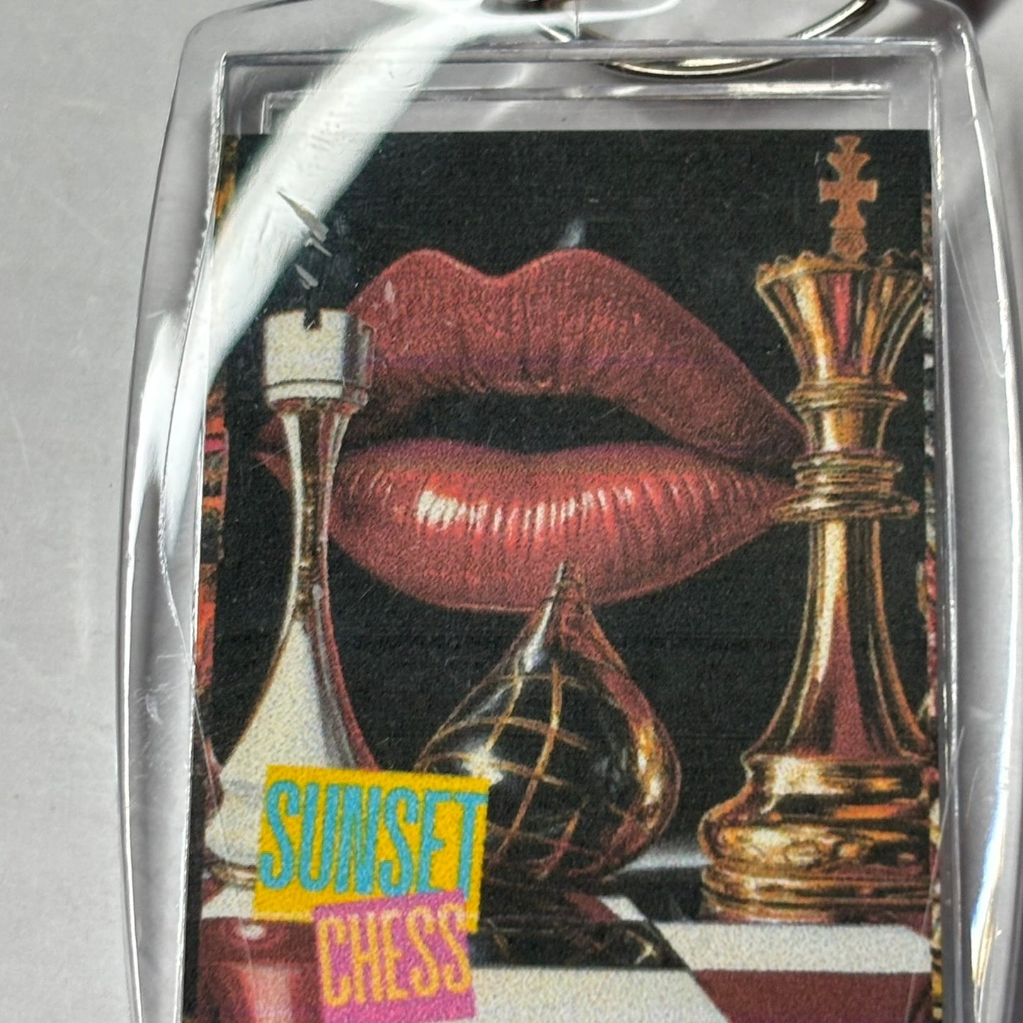 Rich Lips - Chess  Photo Keychain