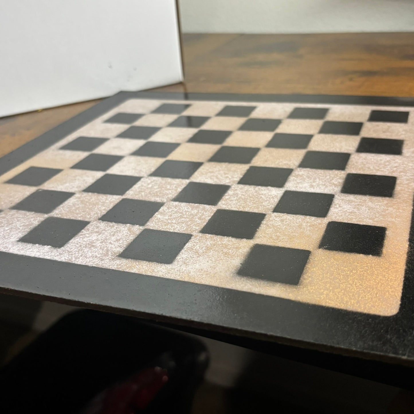 Simple Brown - Painted Chess Board