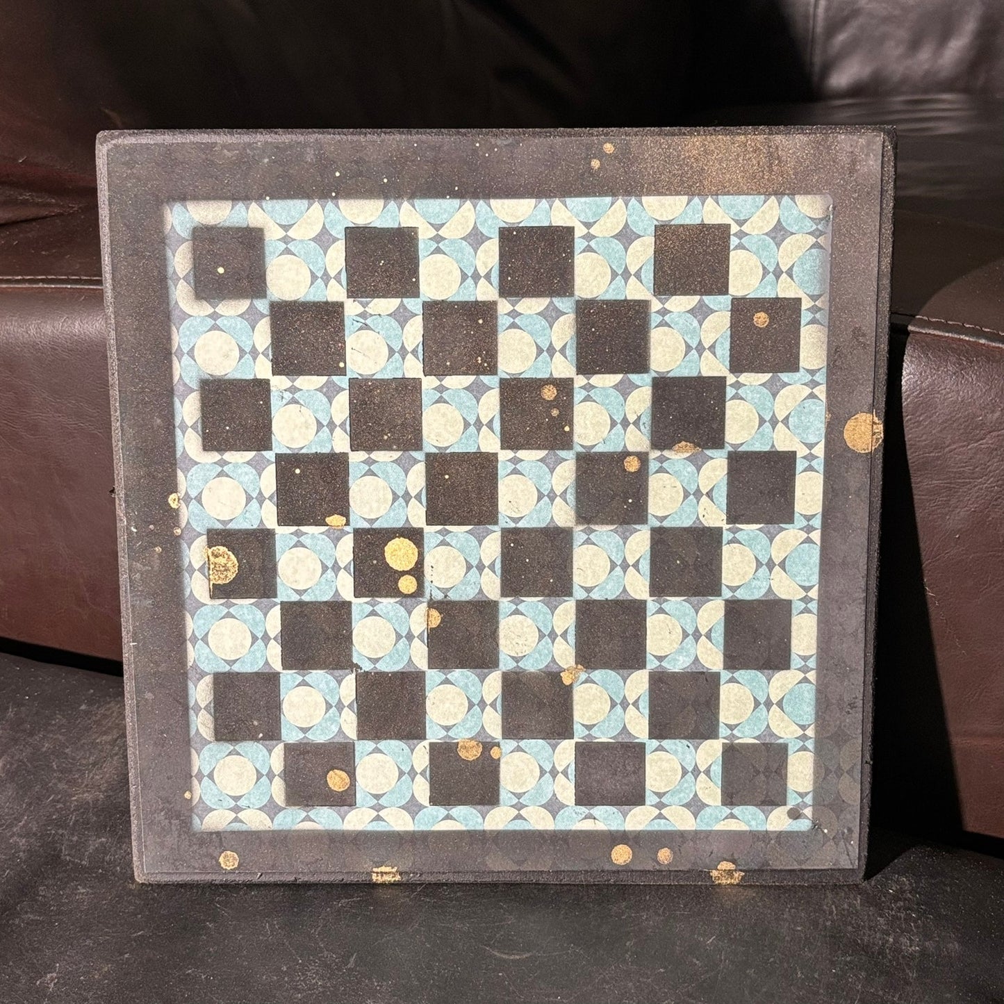 Simple Green - Scrapbook Chess Board