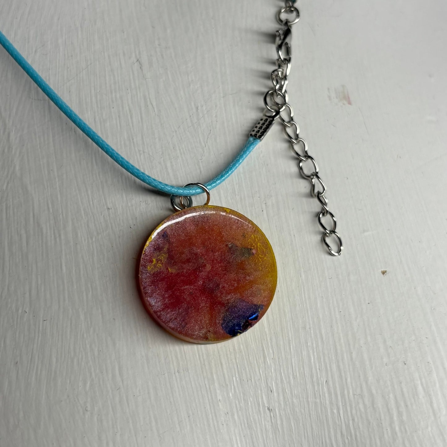 Premium Yellow Queen - Handmade Resin Chess Necklace