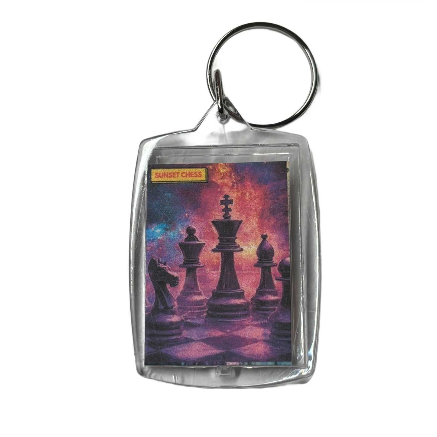 Galaxy - Chess  Photo Keychain