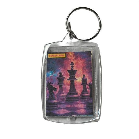 Galaxy - Chess  Photo Keychain