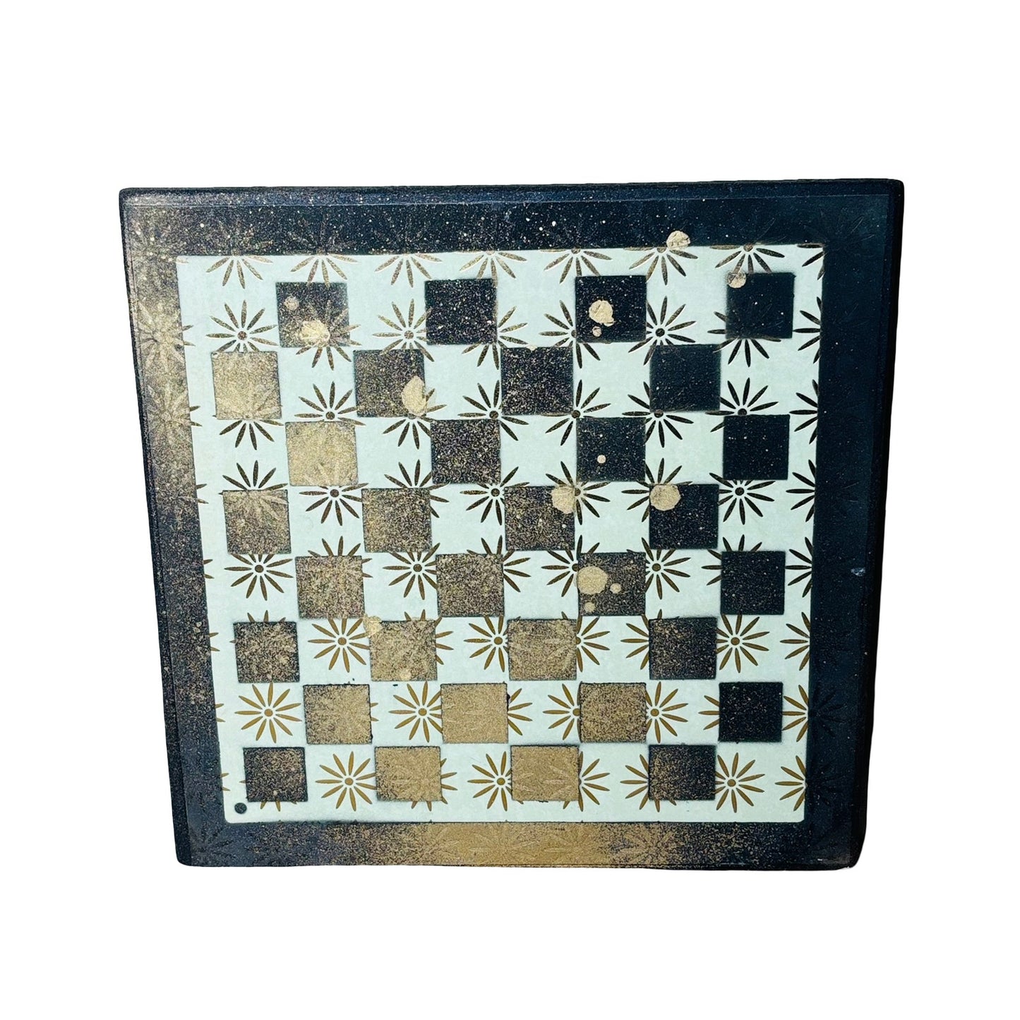 Green Vintage Gold Fade - Scrapbook Chess Board